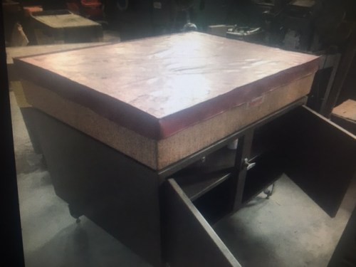 RR 446 Starrett Surface Plate And Cabinet 36 x 48